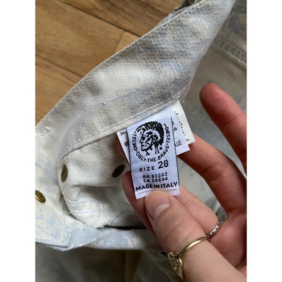 Vintage Rare Diesel Industry Denim Division Patterned Boot Cut Jeans - Picture 7 of 11